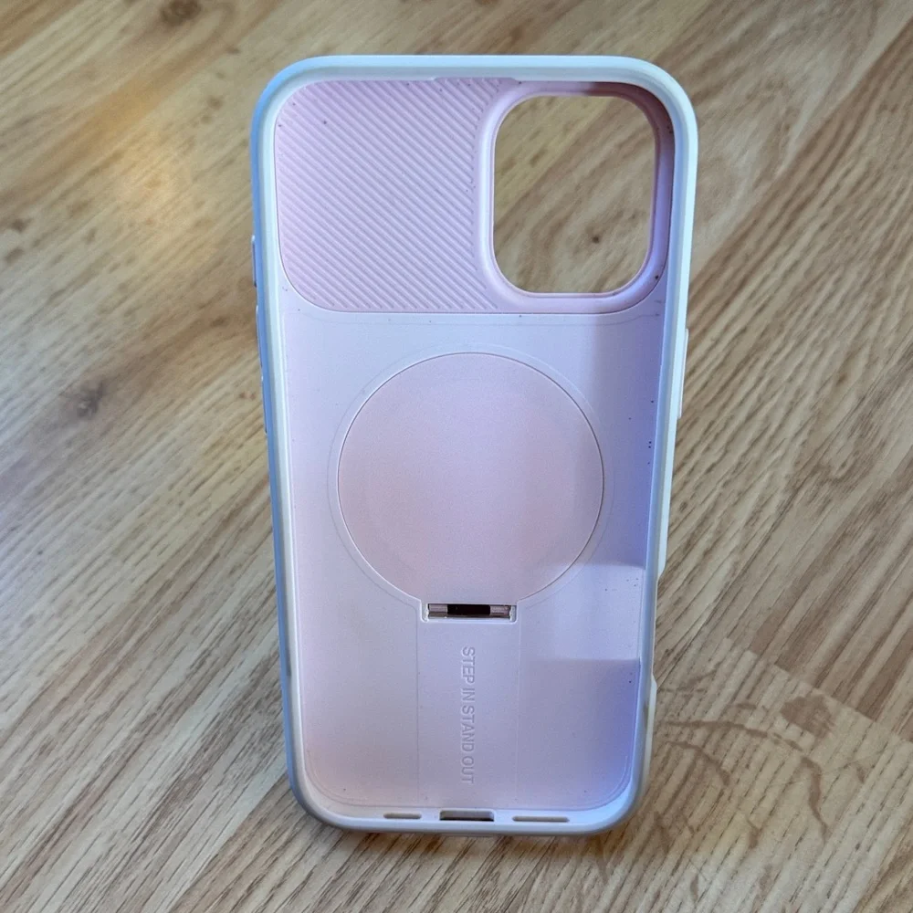 iPhone 16 Pink Phone Case with Stand